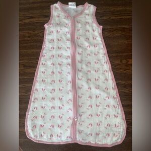Aden + Anais Pink and White Sleep Sack